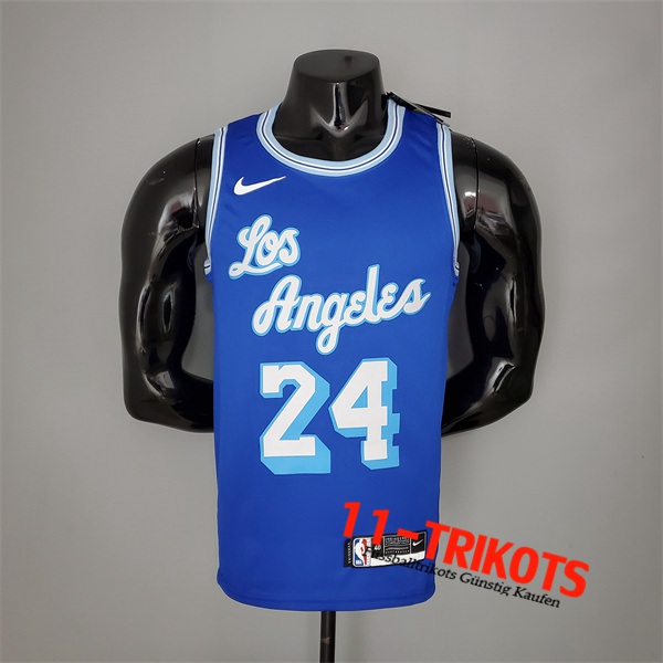 Los Angeles Lakers (Bryant #24) NBA Trikots 2021 Retro Blau