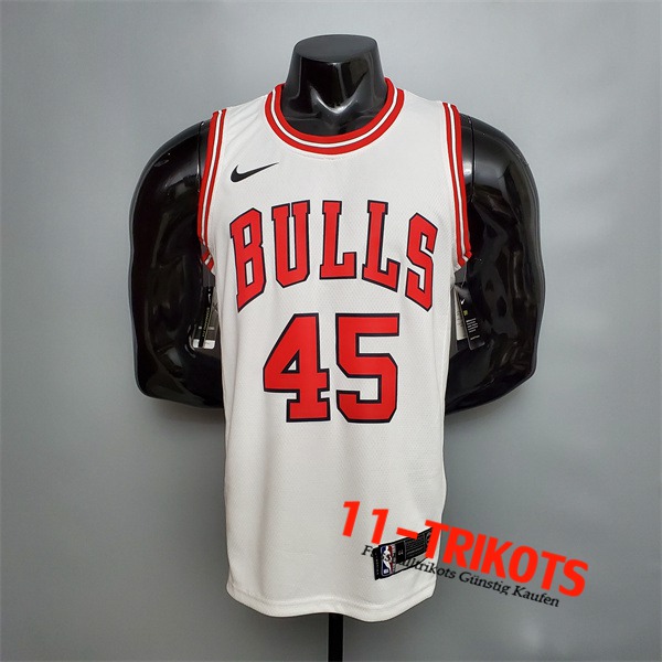 Chicago Bulls (Jordan #45) NBA Trikots Weiß
