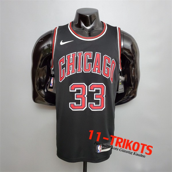 Chicago Bulls (Pippen #33) NBA Trikots Schwarz