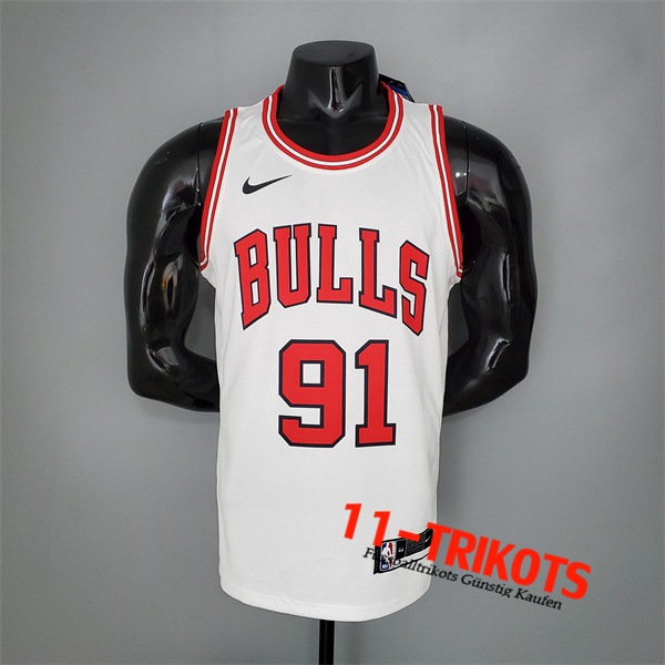 Chicago Bulls (Rooman #91) NBA Trikots Weiß