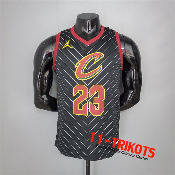 Cleveland Cavaliers (James #23) NBA Trikots 2021 Schwarz Jordan Theme Limited Edition