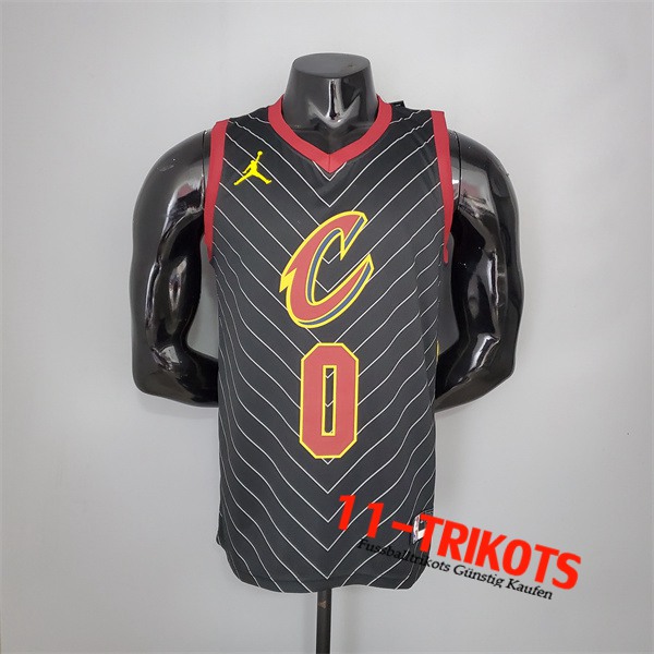 Cleveland Cavaliers (Love #0) NBA Trikots 2021 Schwarz Jordan Theme Limited Edition