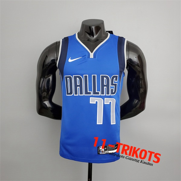 Dallas Mavericks (Doncic #77) NBA Trikots Blau
