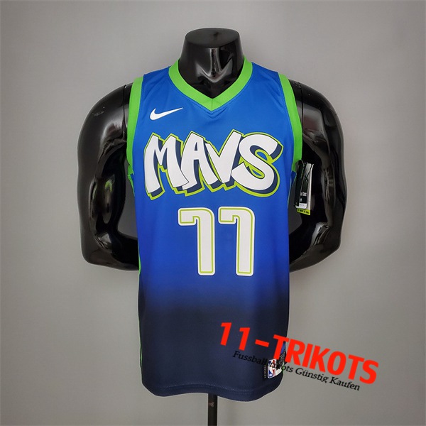 Dallas Mavericks (Doncic #77) NBA Trikots Blau Idol