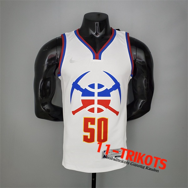 Denver Nuggets (Gordon #50) NBA Trikots 2021 Weiß Bonus Edition