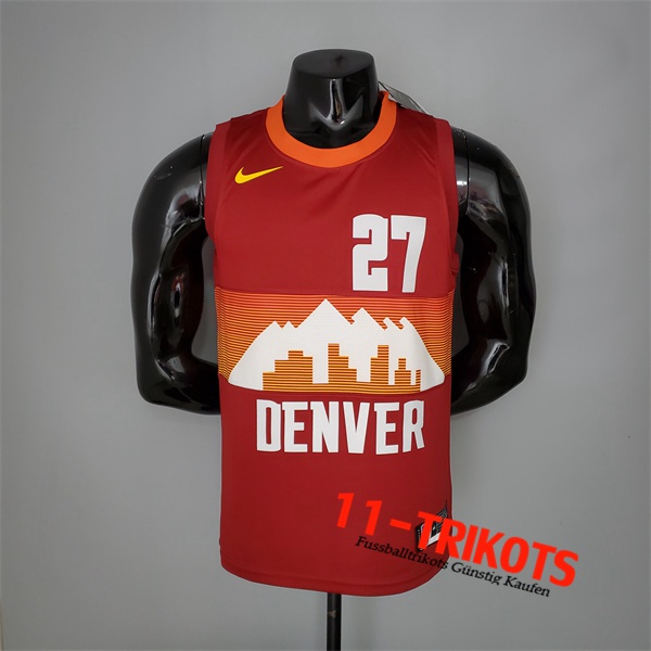 Denver Nuggets (Murray #27) NBA Trikots 2021 Rot City Edition