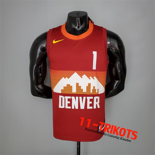 Denver Nuggets (Porter Jr.#1) NBA Trikots 2021 Rot City Edition