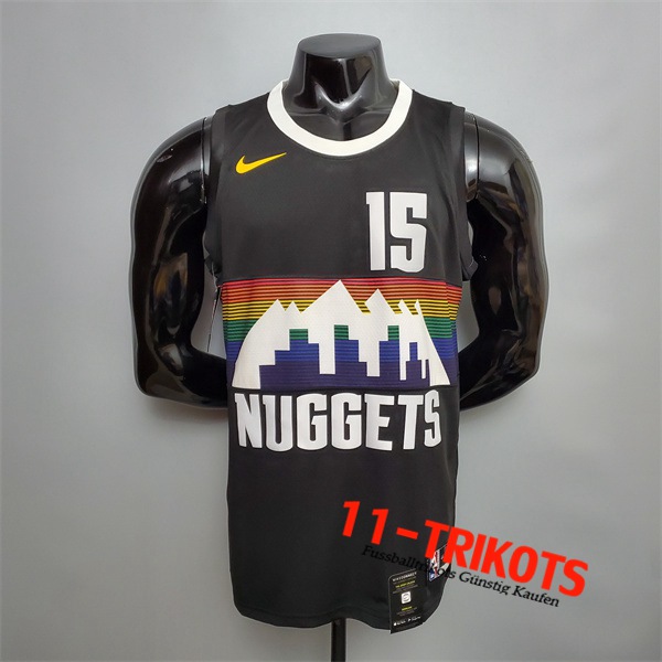Denver Nuggets (Jdkic #15) NBA Trikots Schwarz City Edition