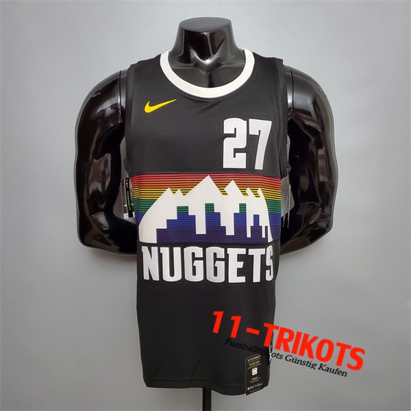 Denver Nuggets (Murray #27) NBA Trikots Schwarz City Edition
