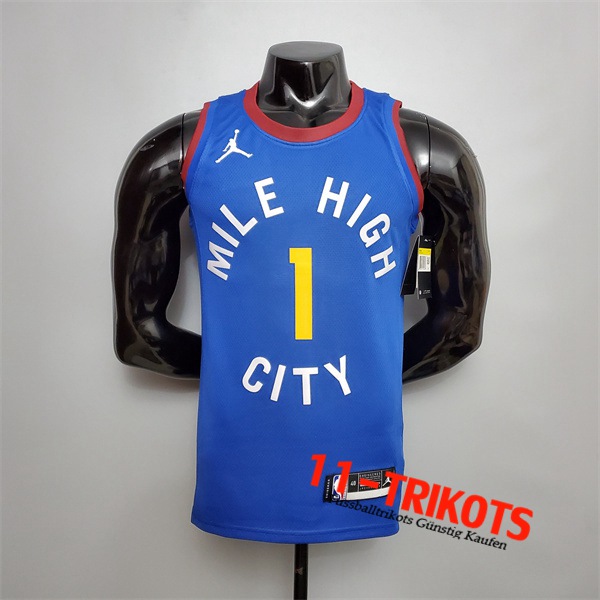 Neues Denver Nuggets (Porterjr.#1) NBA Trikots Blau Theme Limited City Edition