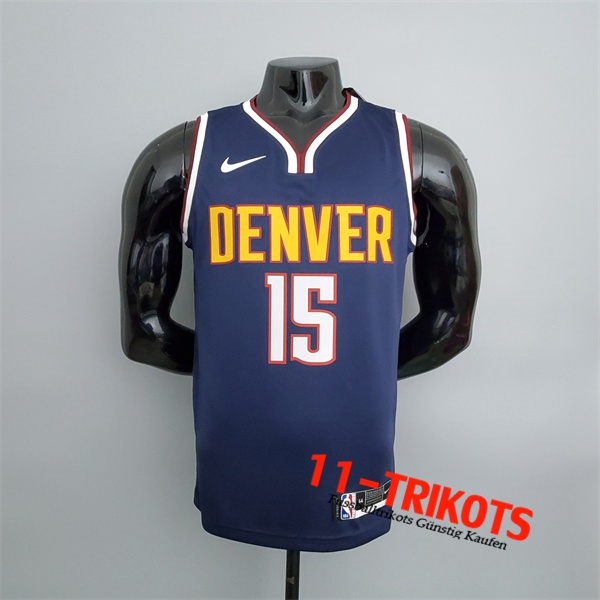 Denver Nuggets (Jokic #15) NBA Trikots Navy blau