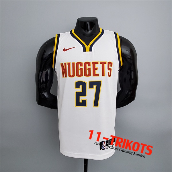 Denver Nuggets (Murray #27) NBA Trikots Weiß Limited