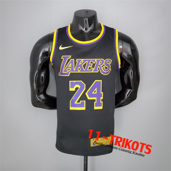 Los Angeles Lakers (Bryant #24) NBA Trikots 2021 Schwarz Bonus Edition