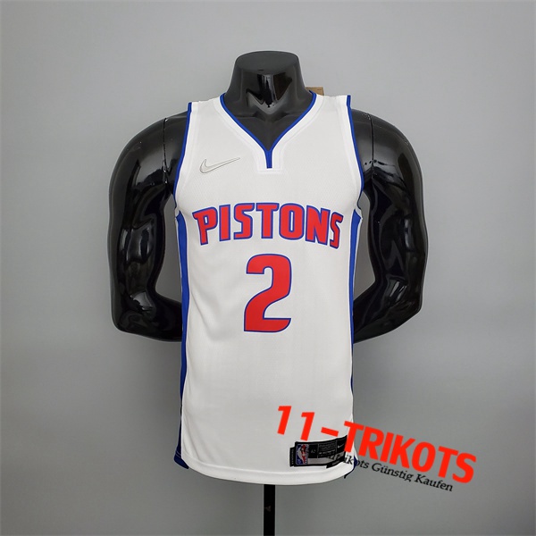 Detroit Pistons (Cunningham #2) NBA Trikots Weiß 75th Anniversary
