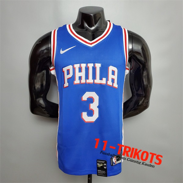 Detroit Pistons (Iverson #3) NBA Trikots Blau