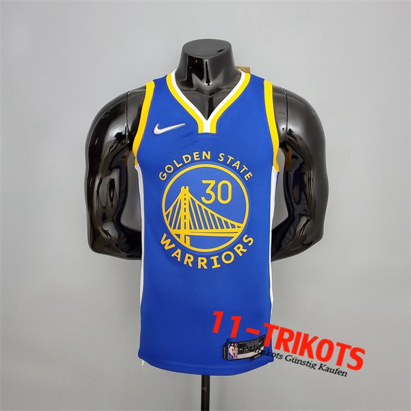 Golden State Warriors (Curry #2974) NBA Trikots Blau 75th Anniversary
