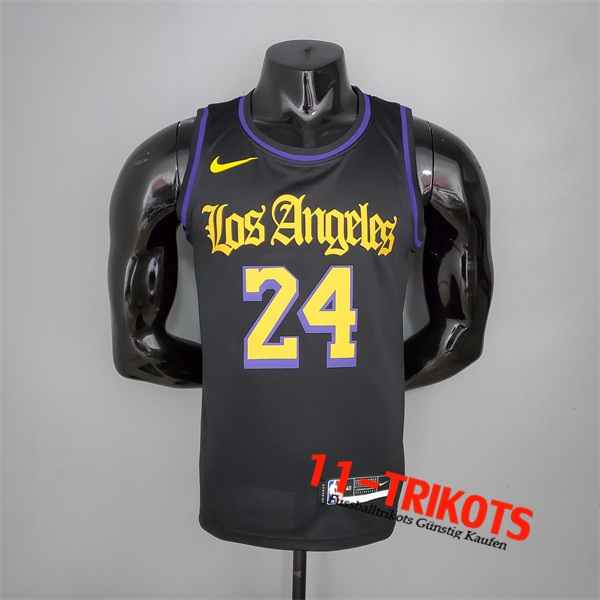 Los Angeles Lakers (Bryant #24) NBA Trikots 2021 Schwarz