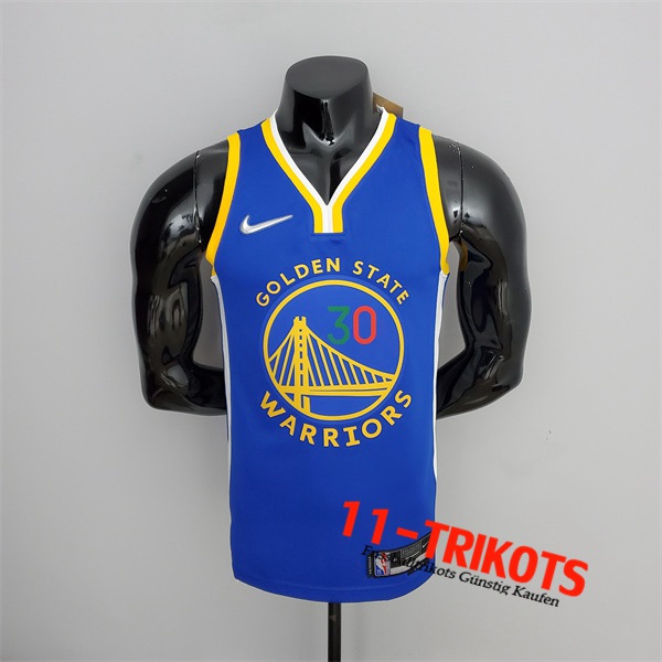 Golden State Warriors (Curry #30) NBA Trikots Blau 75th Anniversary Mexiko Edition