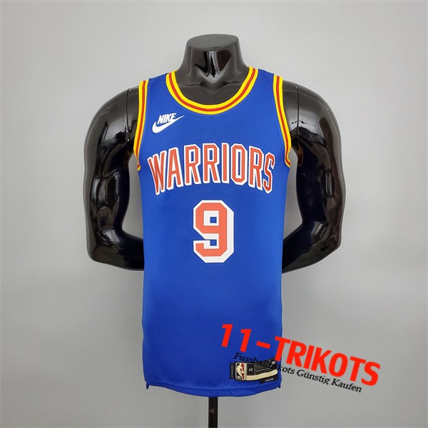 Golden State Warriors (Iguodala #9) NBA Trikots Blau Retro 75th Anniversary