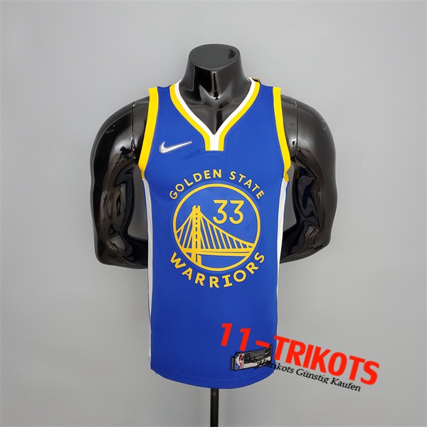 Golden State Warriors (Wiseman #33) NBA Trikots Blau 75th Anniversary