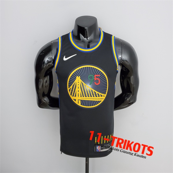 Golden State Warriors (Toscano #95) NBA Trikots Schwarz 75th Anniversary Mexiko Edition