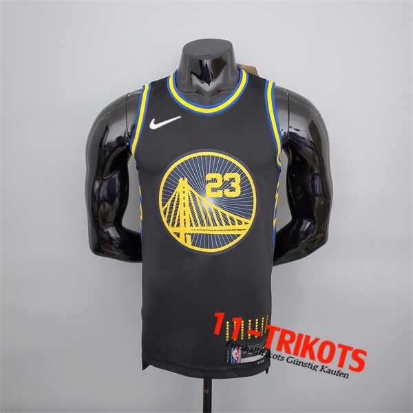 Golden State Warriors (Green #23) NBA Trikots Schwarz 75th Anniversary City Edition