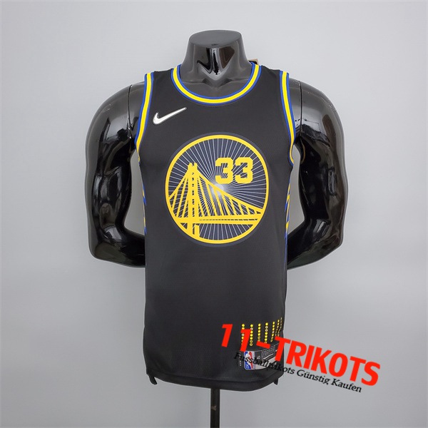 Golden State Warriors (Wiseman #33) NBA Trikots Schwarz 75th Anniversary City Edition