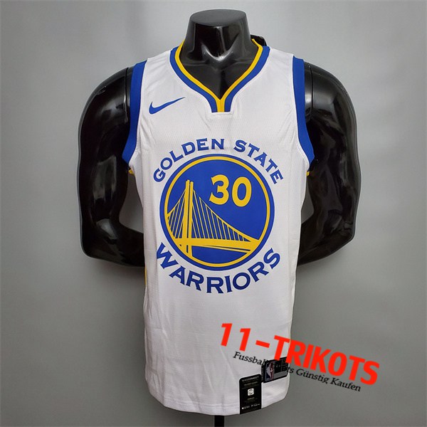 Golden State Warriors (Curry #30) NBA Trikots Weiß