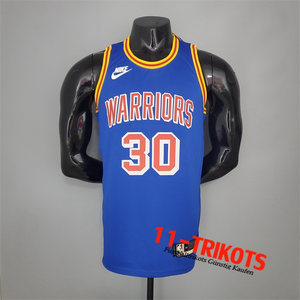 Golden State Warriors (Curry#30) NBA Trikots Blau 75th Anniversary