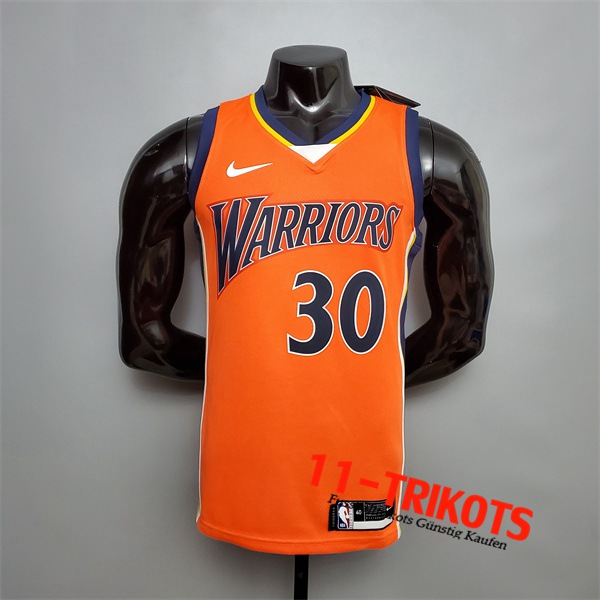 Neues Golden State Warriors (Curry #30) NBA Trikots Orange