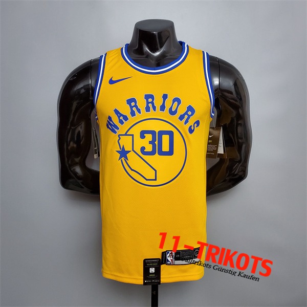 Golden State Warriors (Curry #30) NBA Trikots Gelb Retro Version
