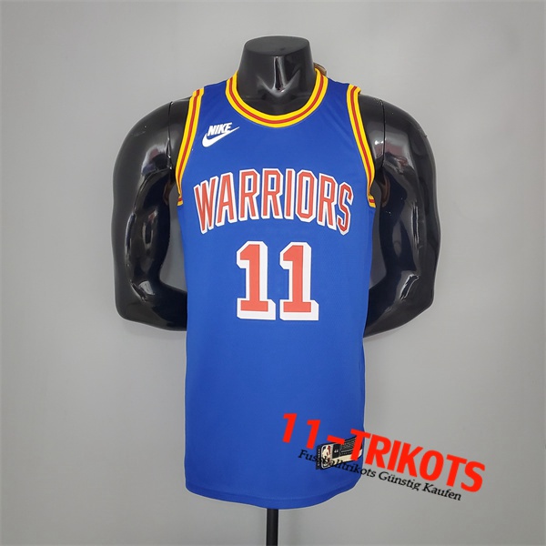 Neues Golden State Warriors (Thompson #11) NBA Trikots Blau 75th Anniversary