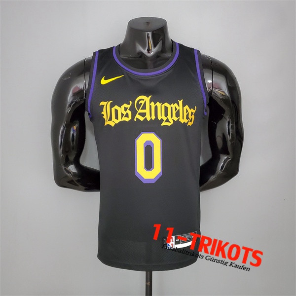 Los Angeles Lakers (Young #0) NBA Trikots 2021 Schwarz