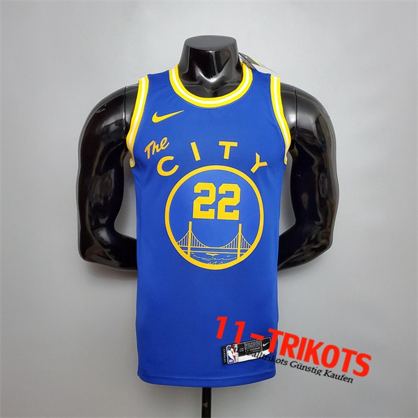 Golden State Warriors (Wiggins #22) NBA Trikots Blau Tram Version