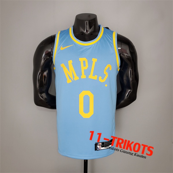 Los Angeles Lakers (Kuzma #0) NBA Trikots 2021 Blau Minneapolis Edition