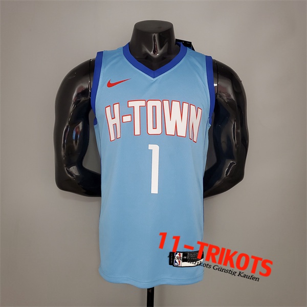 Houston Rockets (McGrady #1) NBA Trikots 2021 Blau City Edition