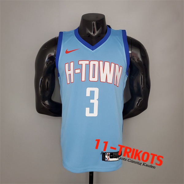 Houston Rockets (Paul #3) NBA Trikots 2021 Blau City Edition