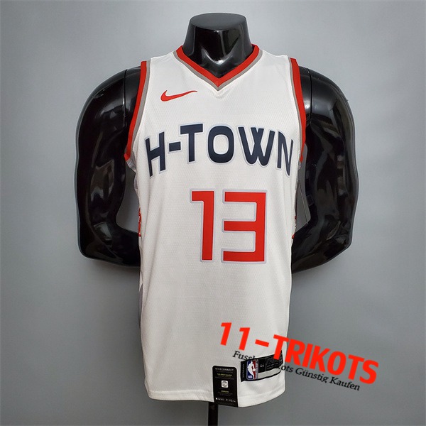 Houston Rockets (Harden #13) NBA Trikots Weiß City Edition