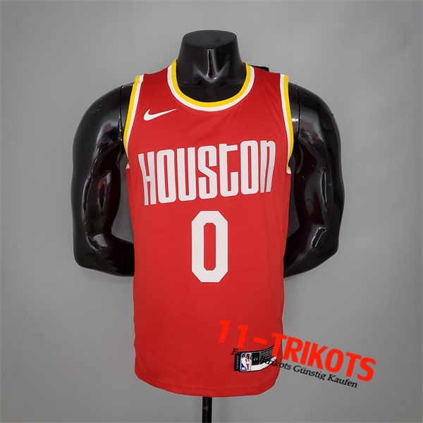 Houston Rockets (Westbrook #0) NBA Trikots Retro Rot