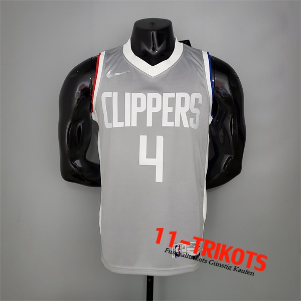 Los Angeles Clippers (Rondo #4) NBA Trikots 2021 Grau Bonus Edition
