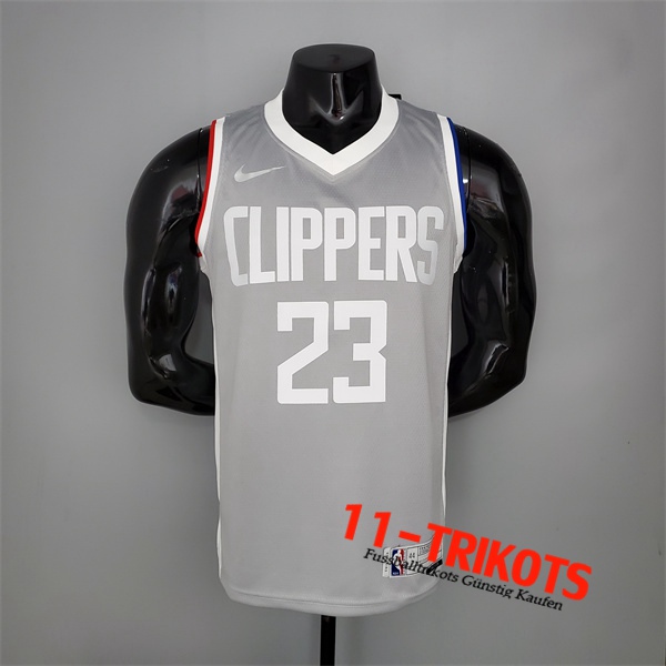 Los Angeles Clippers (Williams #23) NBA Trikots 2021 Grau Bonus Edition