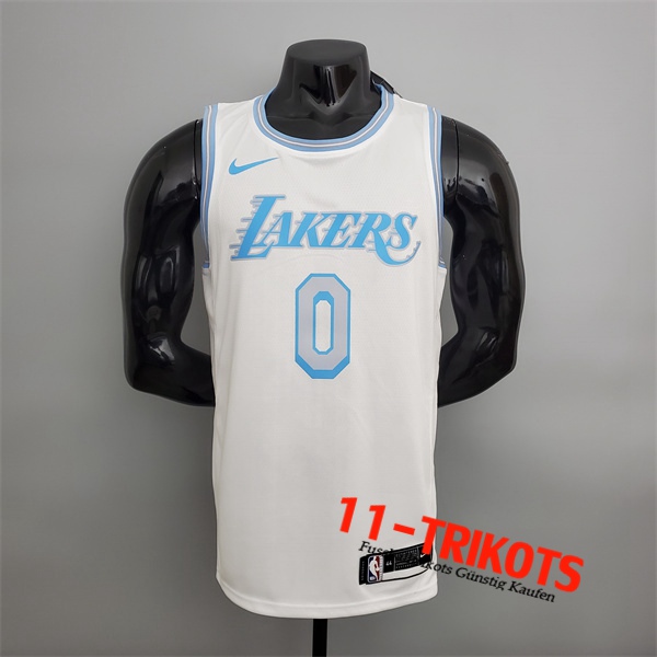 Los Angeles Lakers (Westbrook #0) NBA Trikots 2021 Retro Weiß