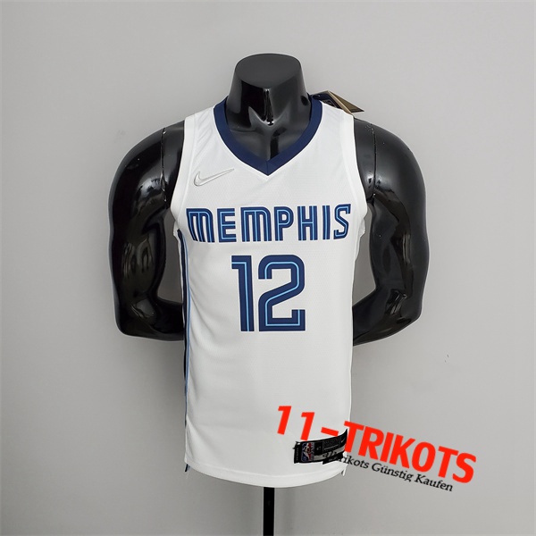 Memphis Grizzlies (Morant #12) NBA Trikots Weiß 75th Anniversary