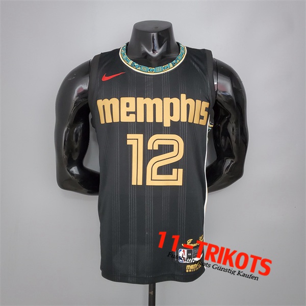 Memphis Grizzlies (Orantt #12) NBA Trikots Schwarz City Edition