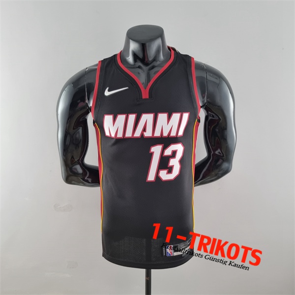 Miami Heat (Adebayo #13) NBA Trikots Schwarz 75th Anniversary