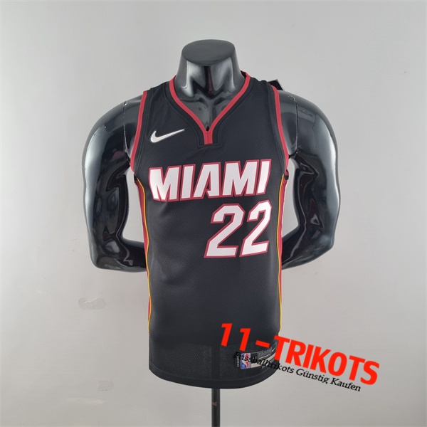 Miami Heat (Butler #22) NBA Trikots Schwarz 75th Anniversary