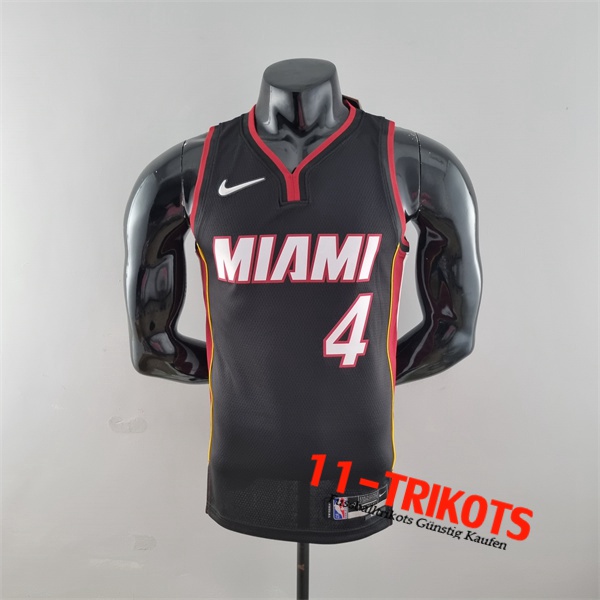 Miami Heat (Oladipo #4) NBA Trikots Schwarz 75th Anniversary