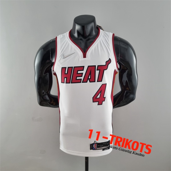 Miami Heat (Oladipo #4) NBA Trikots Weiß 75th Anniversary