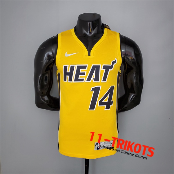 Miami Heat (Herro #14) NBA Trikots 2021 Gelb Bonus Edition