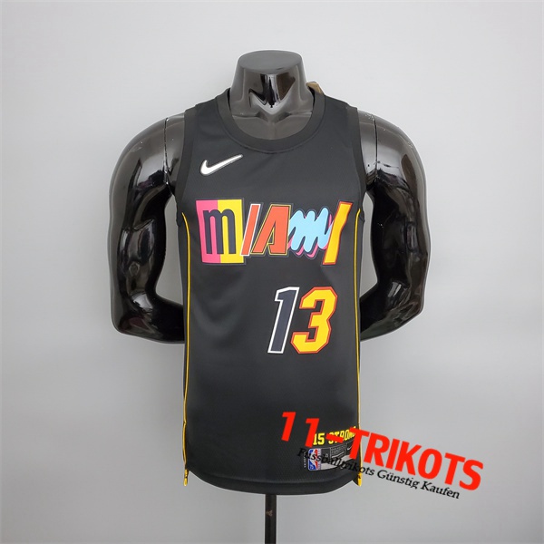 Miami Heat (Adebay #13) NBA Trikots 2022 Season Schwarz City Edition